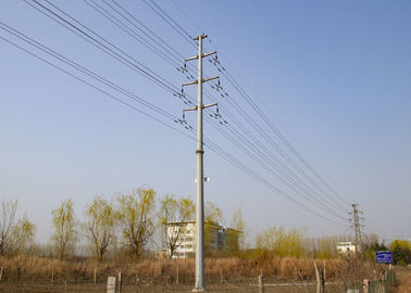 Doppia/singola torre della trasmissione del circuito, torre d'acciaio su misura di Palo