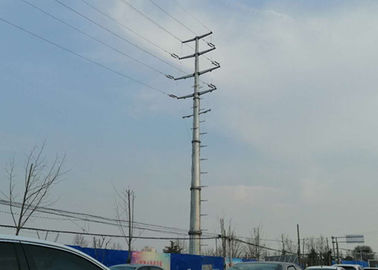 Torre conica della trasmissione del circuito di HDG singola, linea elettrica unipolare torre