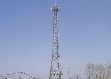 torre d'acciaio di telecomunicazione di angolo della rete di comunicazione di 100M, torre radiofonica di comunicazione autosufficiente di HDG