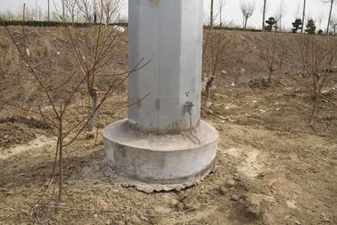 palo d'acciaio tubolare galvanizzato 110KV, alto trasporto di energia dell'albero unipolare