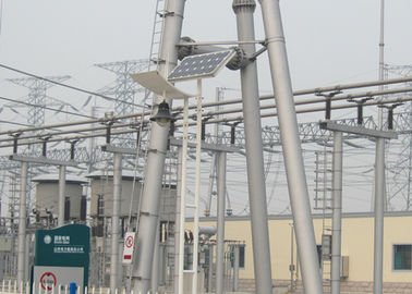 Una trasmissione del vicolo cieco della struttura e strutture della sottostazione di distribuzione, fascio tubolare d'acciaio e cavalletto