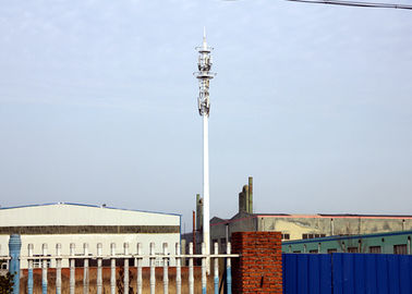 torre tubolare d'acciaio delle Telecomunicazioni di 30m, collegamento di Sliping unipolare per la trasmissione del segnale