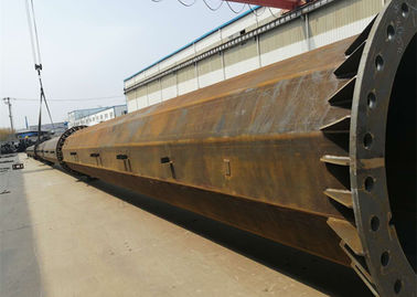 500KV Electric Power Line Towers , Monopole Q345B / Q235B Tubular Steel Tower