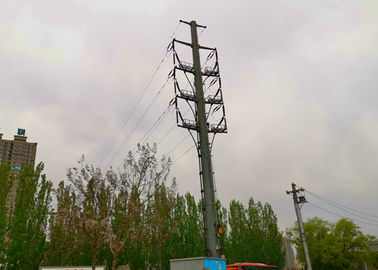 Hot Dip Galvanized Electrical Tranmsmission Tower ,Tubular Transmission Steel Tower