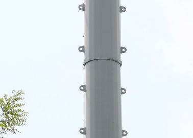 Torre unipolare d'acciaio galvanizzata, torre mobile del telefono cellulare di telecomunicazione