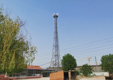 60m torre di comunicazione d'acciaio di angolo di 3 gambe, torre di antenna mobile galvanizzata della immersione calda