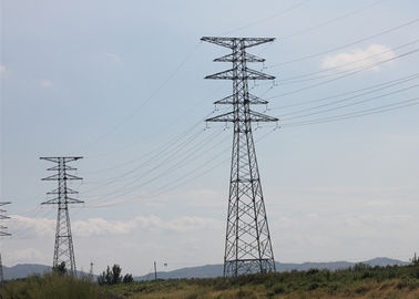 Torre d'acciaio dell'acciaio della trasmissione della grata 220kv di angolo